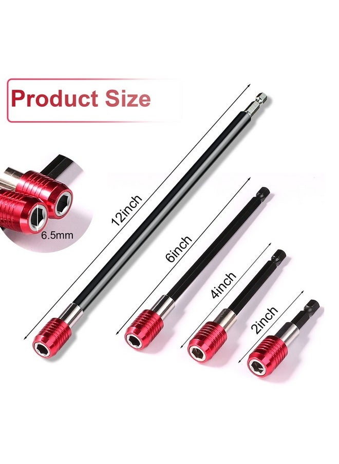 Drill Bit Extension Set,4Pcs Magnetic Drill Screwdriver Bit Holder Bar Chuck Adapter Extender 1/4 inch Hex Quick Release Bit Holder for Impact Driver Screws Nuts Drill - pzsku/Z5099250CCB408F9DA079Z/45/_/1740982808/69364c95-b883-4aeb-b423-31bab5217798