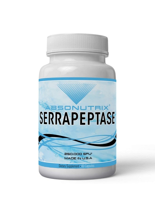 Absonutrix Serrapeptase 250,000 Units serratiopeptidase antioxidant 60 Vegetable Capsules Made in USA - Image 1