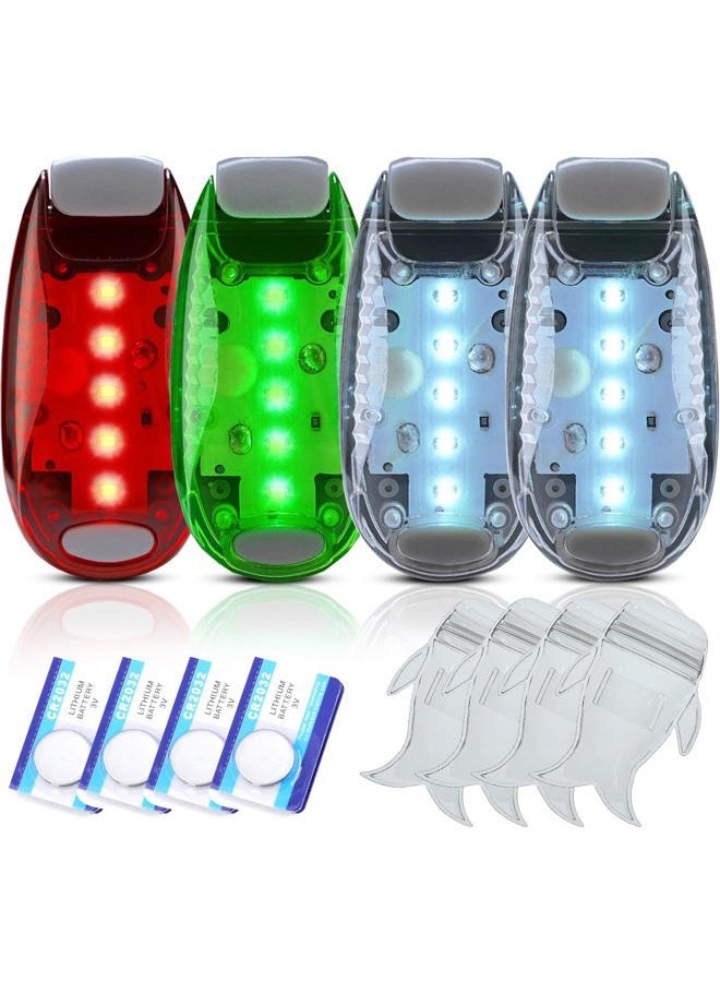 Amzonly 4pcs Navigation lights for boats kayak, LED Safety Light, 3 Types Flashing Mode, Easy Clip-On Kit for Boat Bow, Stern, Mast, Paddles, Pontoon, Kayaking Accessories, Yacht, Red Green White… - Image 1