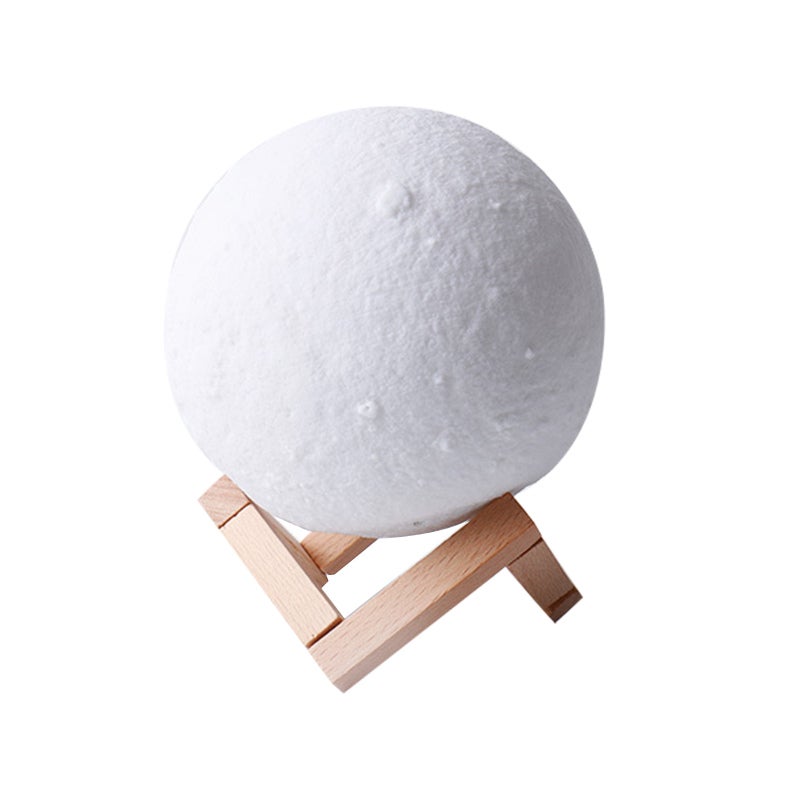 3D Printing LED Moon Light: 15cm Size - Simple Delicate Style Lunar Night Lamp for Home Furnishing, Sleep, Study and Work - Image 1