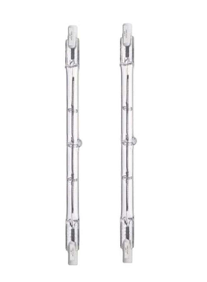 Ship VIVID 500-Watt T3 Halogen Bulbs - J Type Double Ended Halogen Bulbs Filament Flood Lights Quartz Tube Lamps 220V (Pack Of (2) - Image 1