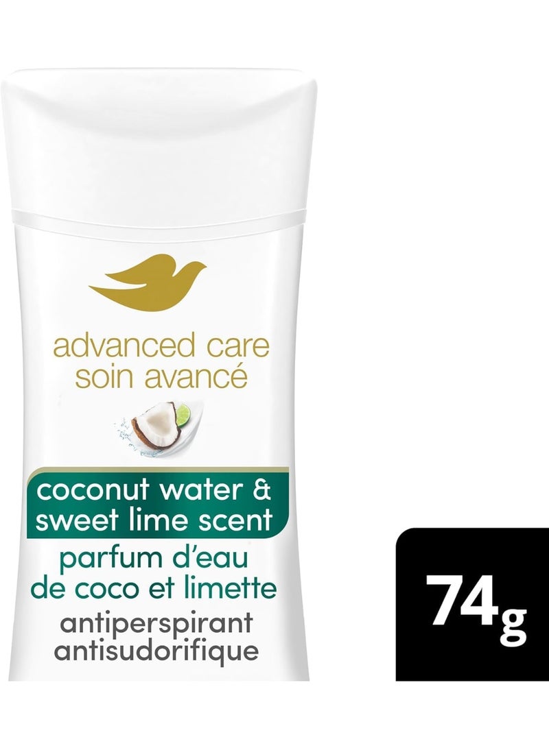 Dove Advanced Care Antiperspirant Stick for Women 48H Sweat And Odour Protection Coconut Water &  Lime Scent With Pro-Ceramide Technology 74 G - Image 4