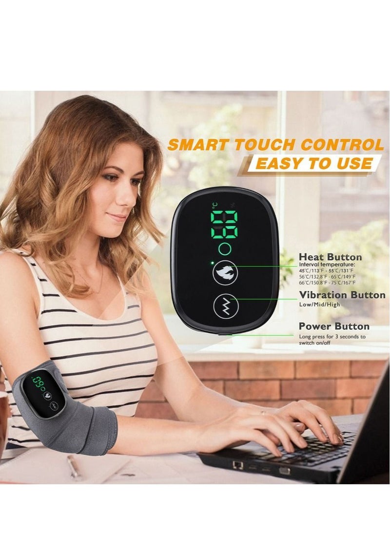 Generic Electric Heating Knee Massager Joint Physiotherapy Elbow Knee Pad Shoulder Pad Vibration Massage Pain Relief  - Image 2