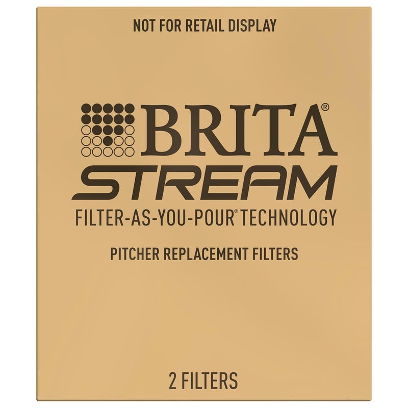 BRITA Stream Water Filter Replacements for Stream Pitchers and Dispensers, Lasts 2 Months, Reduces Chlorine Taste and Odor, 2 Count Room to room portable - Image 3