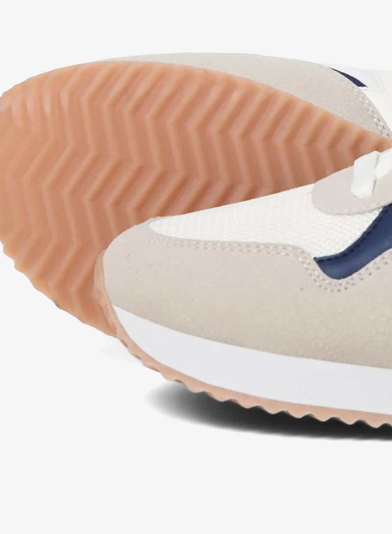 JACK & JONES White Detail:Navy Peony Casual Low Top Sneakers for Men | Best Price UAE