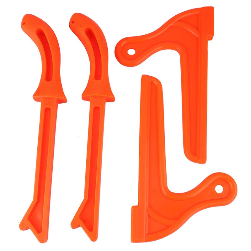 Orange Woodworking Safety Push Sticks 4Pcs Magnetic Push Block For Table Saw Hand Protection - Image 2