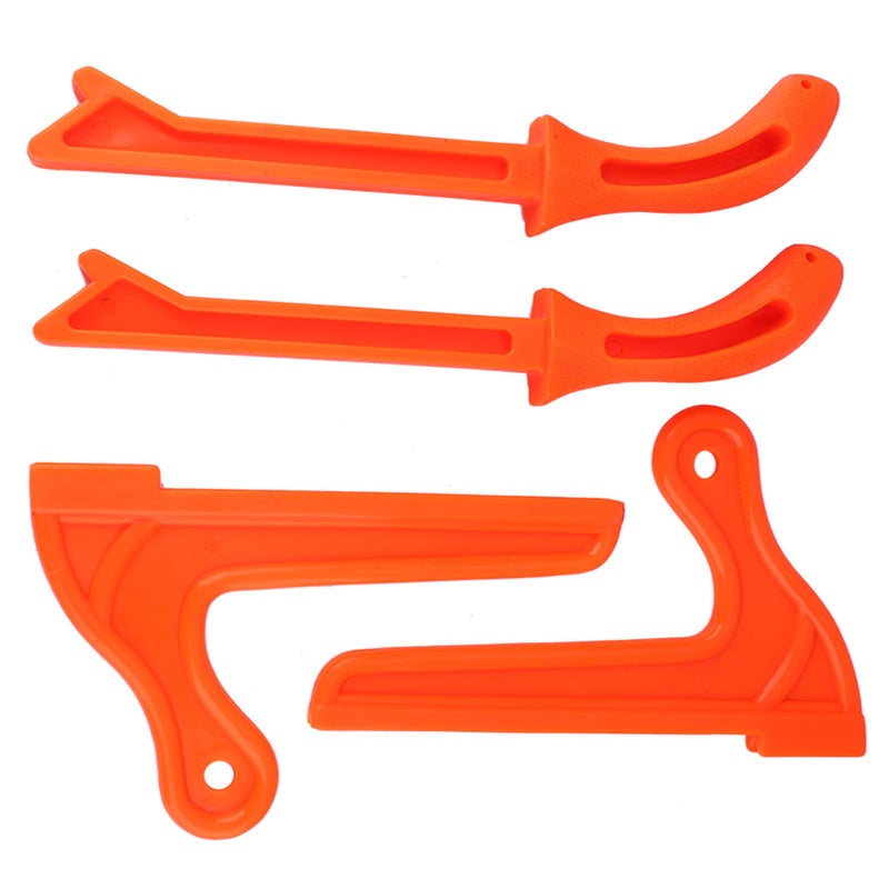 Orange Woodworking Safety Push Sticks 4Pcs Magnetic Push Block For Table Saw Hand Protection - Image 3