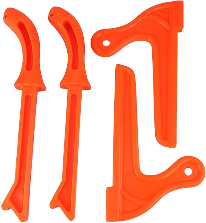 Orange Woodworking Safety Push Sticks 4Pcs Magnetic Push Block For Table Saw Hand Protection - Image 1