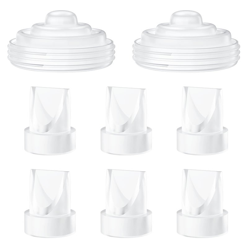 TOVVILD 8PCS Breast Pump Parts Compatible with Momcozy M5 Replacement to Diaphragms 2PCS and Duckbill Valves 6PCS, Not Original Mom Cozy Pump Parts Accessories - Image 1