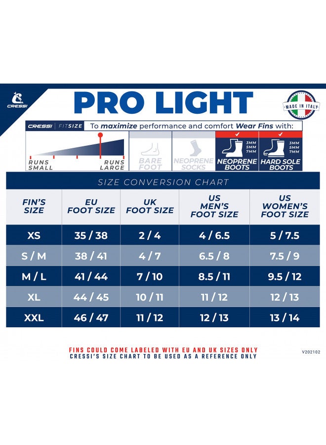 Cressi Pro Light, blue, S/M - Image 4