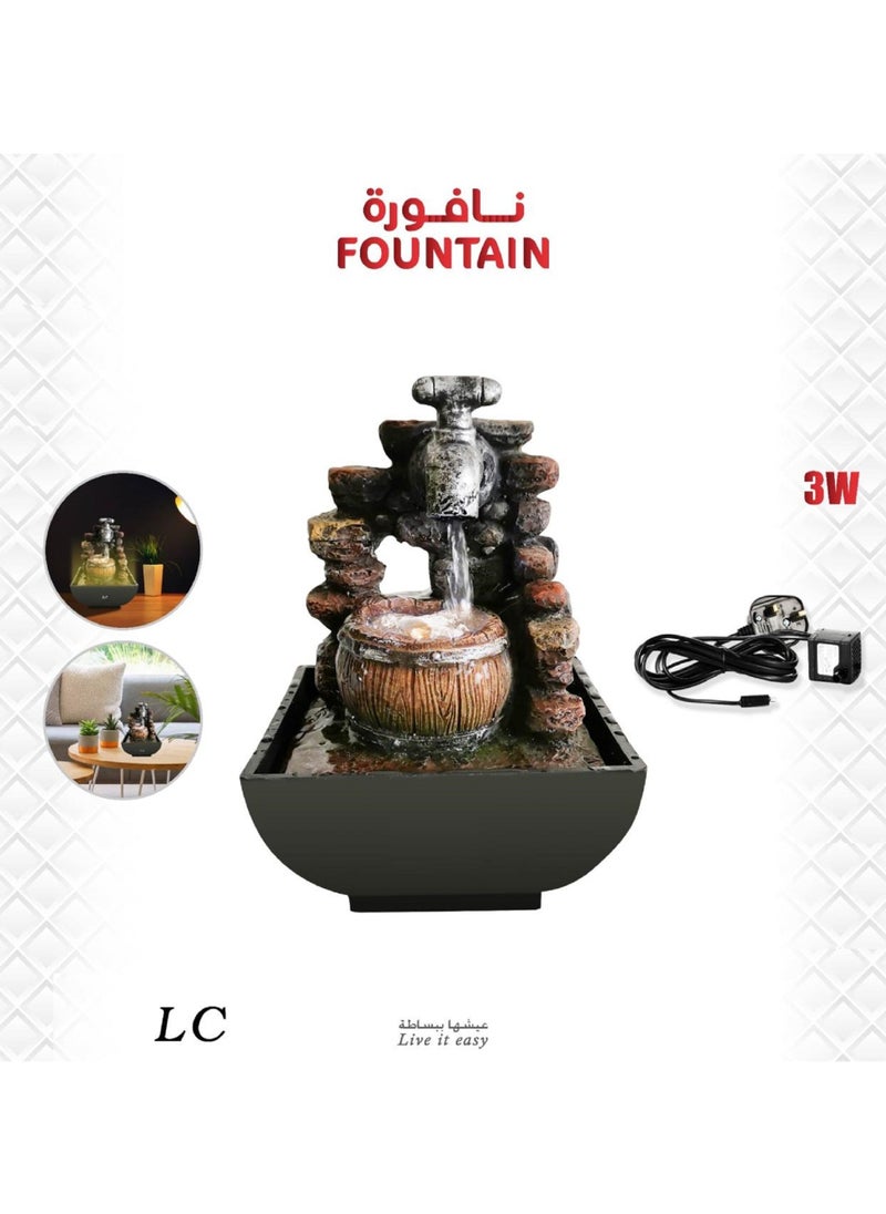 LC - Tabletop Fountain Creative Small Water Fountain Decor - Image 1