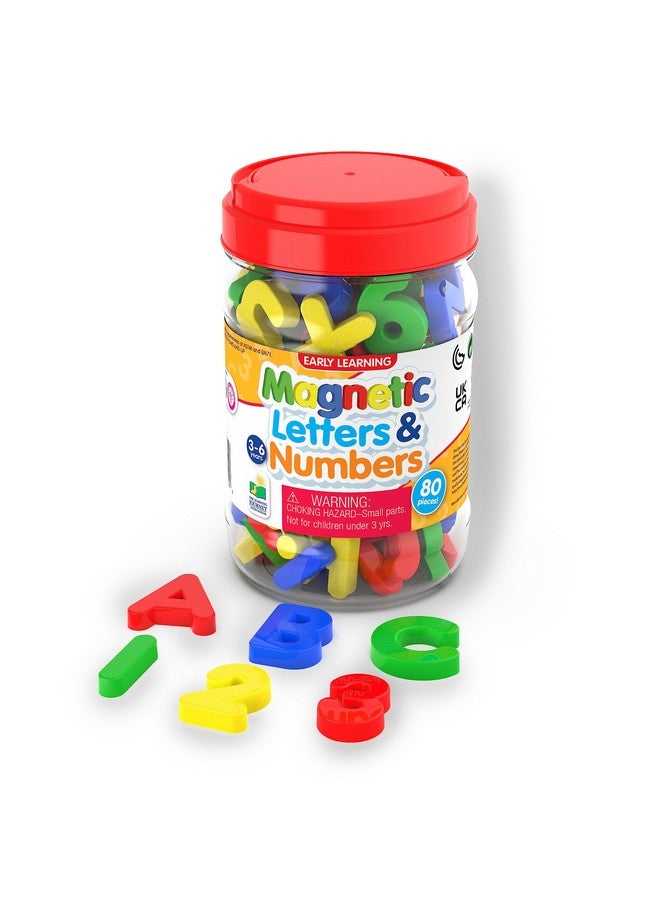 The Learning Journey: Magnetic Letters and Numbers for Toddlers - ABC 123 Alphabet Toy Magnets - 80-Piece Fridge Magnets for Kids and Toddlers - Toys & Gifts for Boys & Girls Ages 3 Years and Up - Image 1
