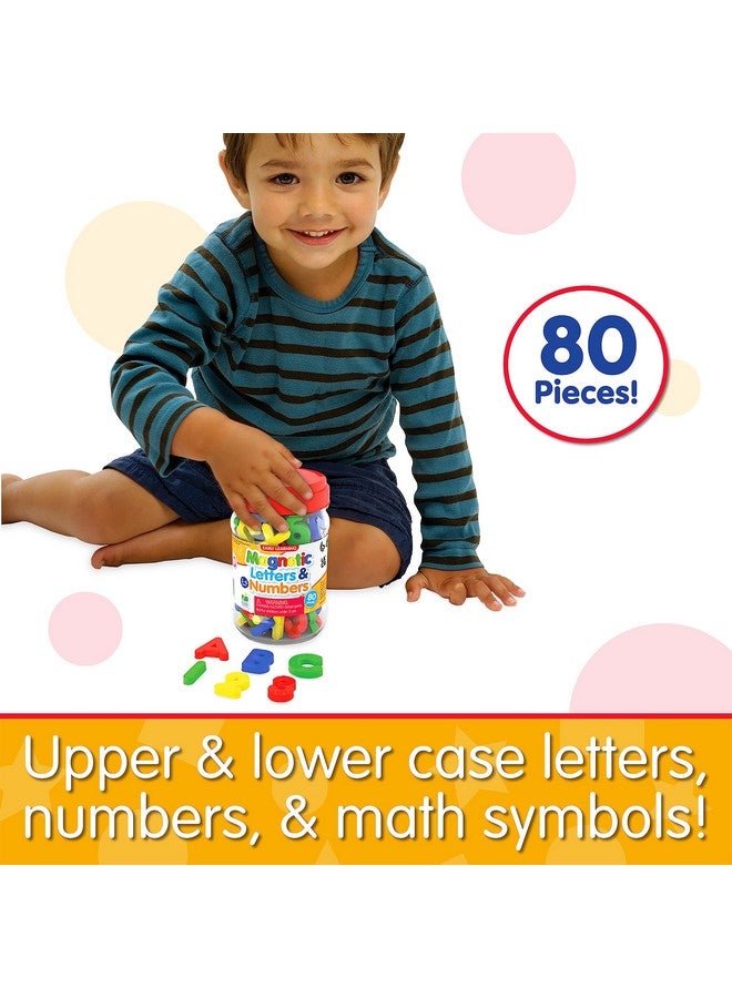 The Learning Journey: Magnetic Letters and Numbers for Toddlers - ABC 123 Alphabet Toy Magnets - 80-Piece Fridge Magnets for Kids and Toddlers - Toys & Gifts for Boys & Girls Ages 3 Years and Up - Image 3