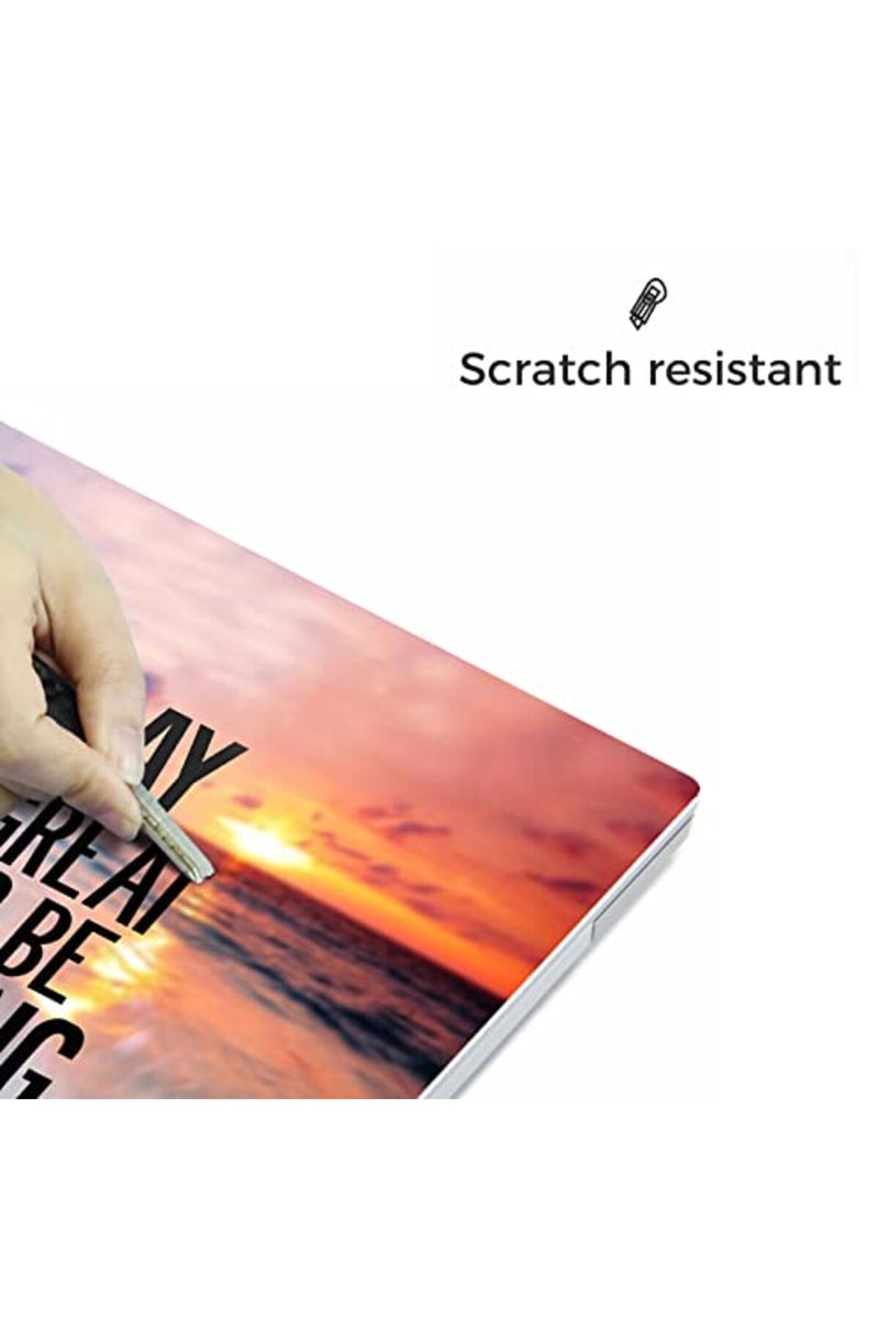 Newplenty Laptop Skin Sticker, 13.3 14 15 15.4 15.6 inch Laptop Skins, Universal Vinyl Decal, Dustproof Scratch Resistant Reusable Cover Protector with Free 2 Wrist Pads (Orange and Gray) - Image 3