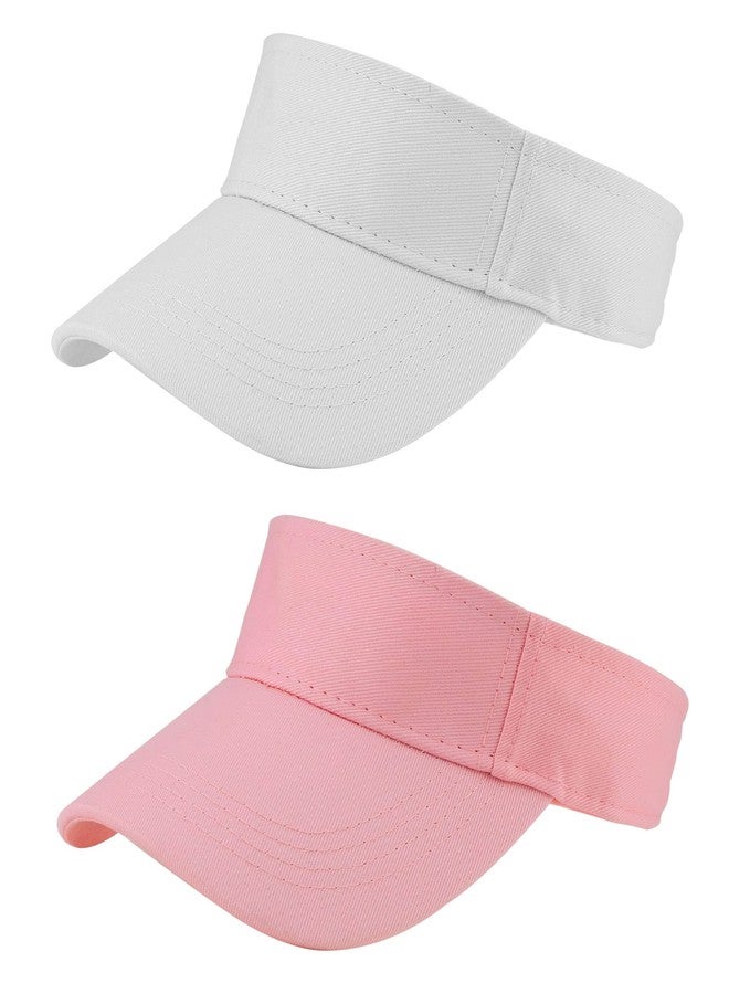 FGSS Toddlers-Cotton-Visor-Hat Adjustable Baby-Girls-Sun-Visor Summer-Beach-Hats Tennis-Sports-Caps for Little Kids 2-6T - Image 3