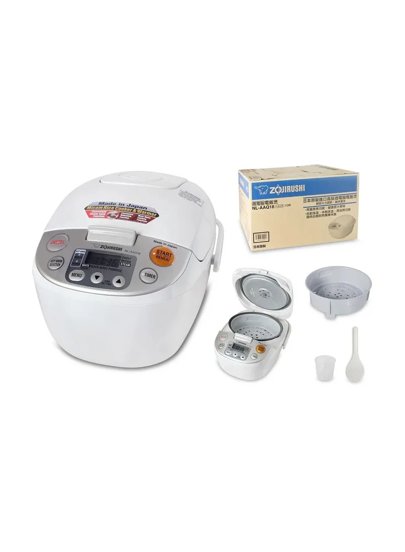 Zojirushi  Zojirushi NL-AAQ18 Micom Rice Cooker & Warmer – Non-Stick, Durable, Multi-Menu Cooking  | Best Price UAE