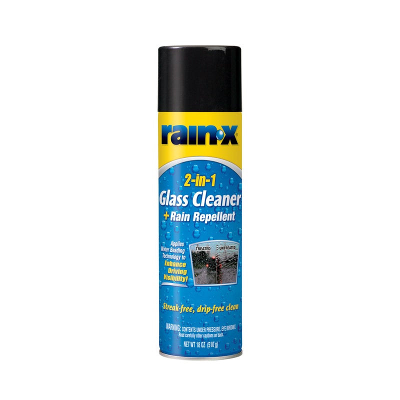 Rain-X 5080233 2-In-1 Glass Cleaner Plus Rain Repellent, 18 Ounce , BLUE - Image 1