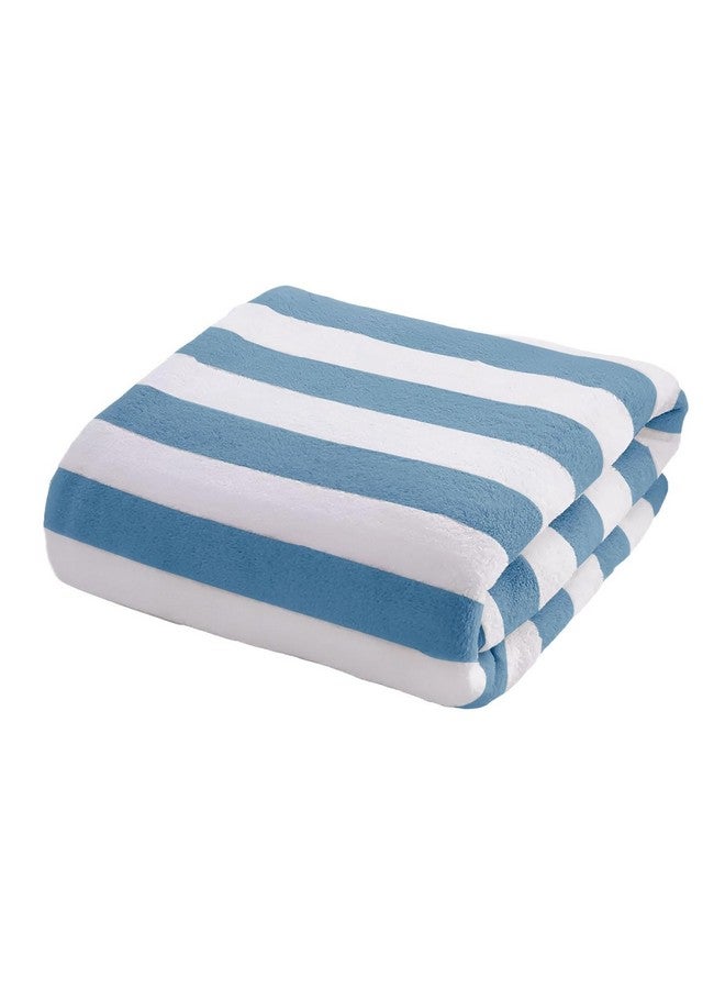 MAXOSHINE Microfiber Towels for Bath Large Size-Super Soft Coral Fleece Bathing Towel with Hook Quick Dry Super Absorbent-Bath Towel for Men and Women-70x140 cm, Blue - Image 1