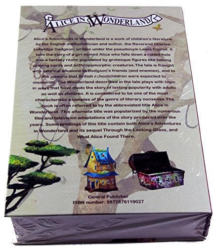 E-ONSALE Real Paper Book Locking Booksafe with Key Lock Dictionary Secret Hidden Safe (Alice In Wonderland) - Image 2