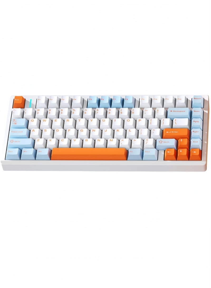 AULA M75 Wireless Gaming Keyboard with 8000mAh Battery, 75% CNC Aluminum Mechanical Keyboard, Hot Swappable Creamy Keyboard, RGB Backlight, NKRO for Games/Office - Image 1