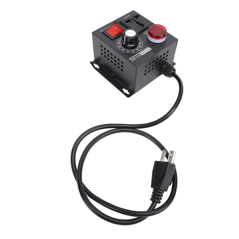 FTVOGUE 5000W Thyristor Voltage Regulator Electronic SCR Controller Variable Speed Motor Fan LED Digital Display Stepless Adjustable High Power Metal with Voltage Absorption (US Plug 110V) - Image 2