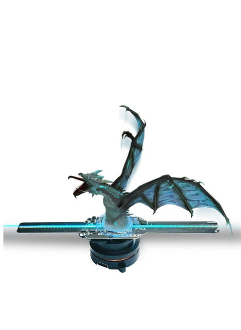3D Hologram Fan, 5.5" Holographic Display Projector Wi-Fi LED Display Exhibition Hologram Projector App-Controlled Hologram User-Friendly Holographic Fan Interactive Exhibition Display