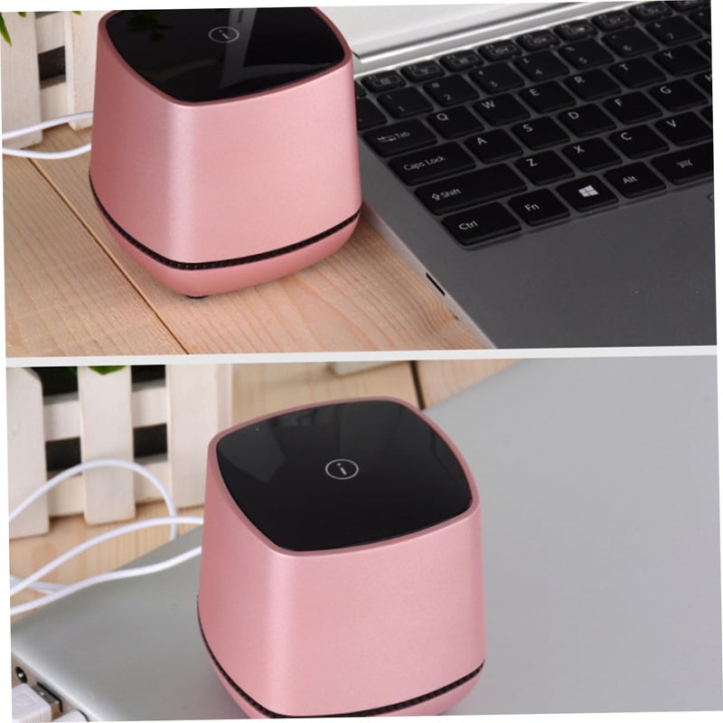 Portable USB Powered Mini Soundbar with Stereo Bass Volume Control Rose Gold - Image 4