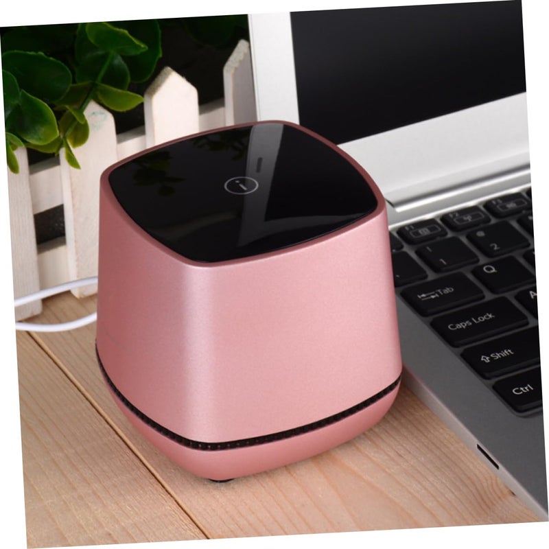 Portable USB Powered Mini Soundbar with Stereo Bass Volume Control Rose Gold - Image 3