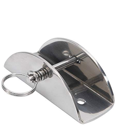 Lewmar Boat Anchor Lock for Anchors up to 55 lbs., Stainless Steel, for 3/8" Chains or Shackles, Fits Bow Rollers on Boats 20-50', 1/4" Diameter Captive Pin - Image 1