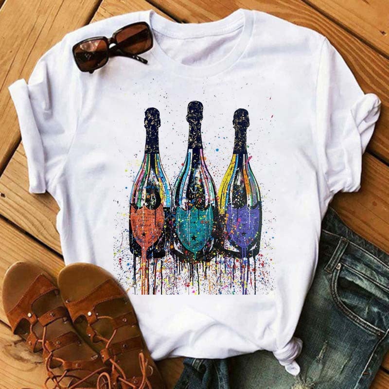 [Send On The Same Day] Supply T-Shirt Printed T-Shirt Women'S Short-Sleeved Women'S Clothing - Image 1