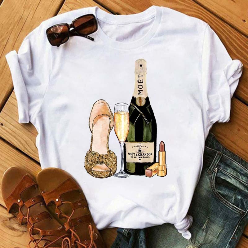[Send On The Same Day] Supply T-Shirt Printed T-Shirt Women'S Short-Sleeved Women'S Clothing - Image 2