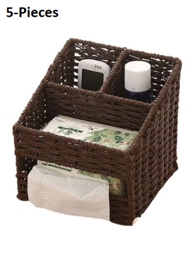 fashionhome Set of 5 Multi Functional Nordic Organizer Storage Box - Image 1
