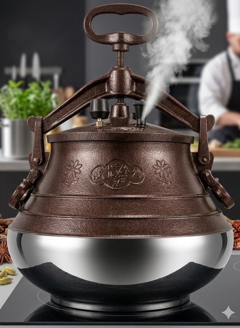 Pressure Cooker Secure Cookerware Aluminum Kitchen Accessories Afghan Is Characterized by Fast and Delicious Cooking (5L) - Image 4