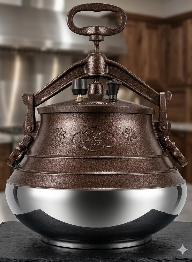Pressure Cooker Secure Cookerware Aluminum Kitchen Accessories Afghan Is Characterized by Fast and Delicious Cooking (5L) - Image 5