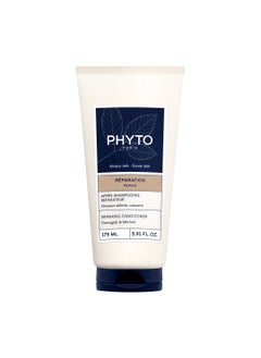 Phyto PHYTO PARIS REPAIR Restructuring Conditioner, Vegan, Silicone Free Conditioner, Repairing, Strengthening for Damaged Hair and Brittle Hair, 5.91 fl.oz. 
