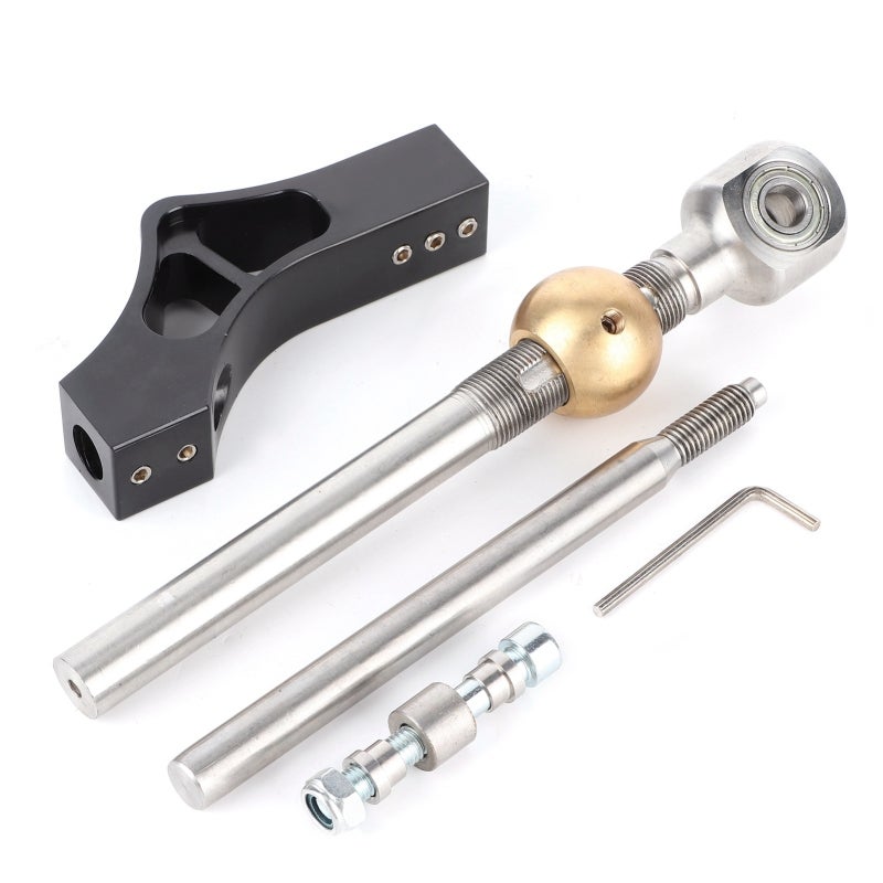 Adjustable Shifter Extender: 3-Screw Secure Fix, Anodized Corrosion-Resistant Surface - Brass Pivot Ball For Smooth Shifting Transmission Shifter Extender For Honda Civic, Honda CRX Manual Transmissio - Image 2