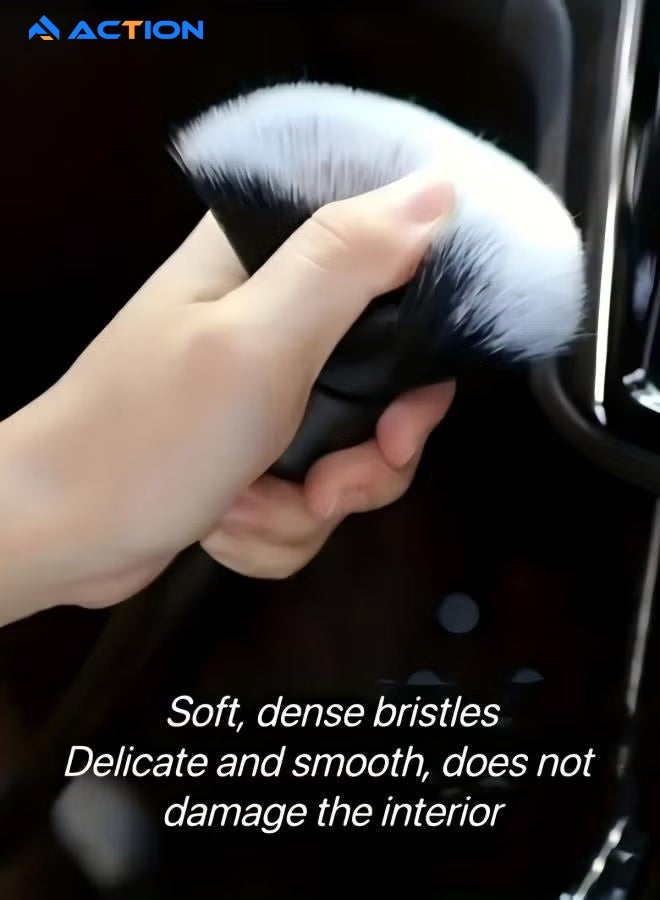 ACTION Car Interior Detailing Brush, Soft Bristle Cleaning Brush Car Detailing Brush Dusting Brush, Car Interior Cleaning Tool, Auto Detail Brush Car Dash Duster Brush - Image 2