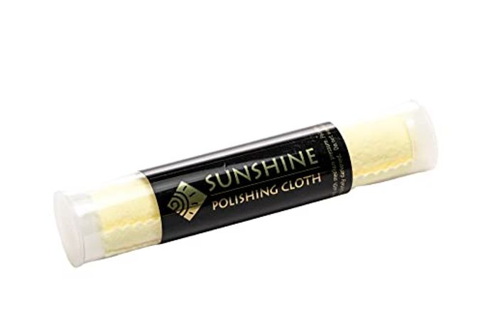 SUN SHINE Polishing Cloth for Sterling Silver, Gold, Brass and Copper Metal; Packaged in a Tube (Quantity 1) - Image 1