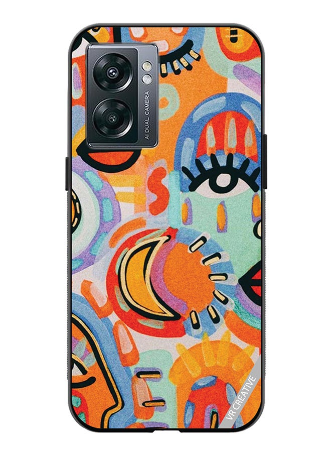 VR CREATIVE Protective Case Cover For Oppo A57 5G Womenart Design Multicolour - Image 1