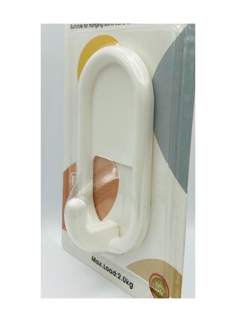 إيتالو 1 قطعة متعددة الوظائف ذاتية اللصق خطاف حائط لزج للمطبخ والحمام وغرفة النوم - Image 3