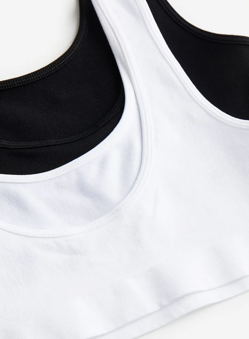 H&M Kids 2 Pack Seamless Short Tops