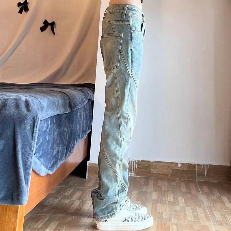 Unisex Classic Denim Jeans Loose Fit Daily Outdoor Wear - Image 4