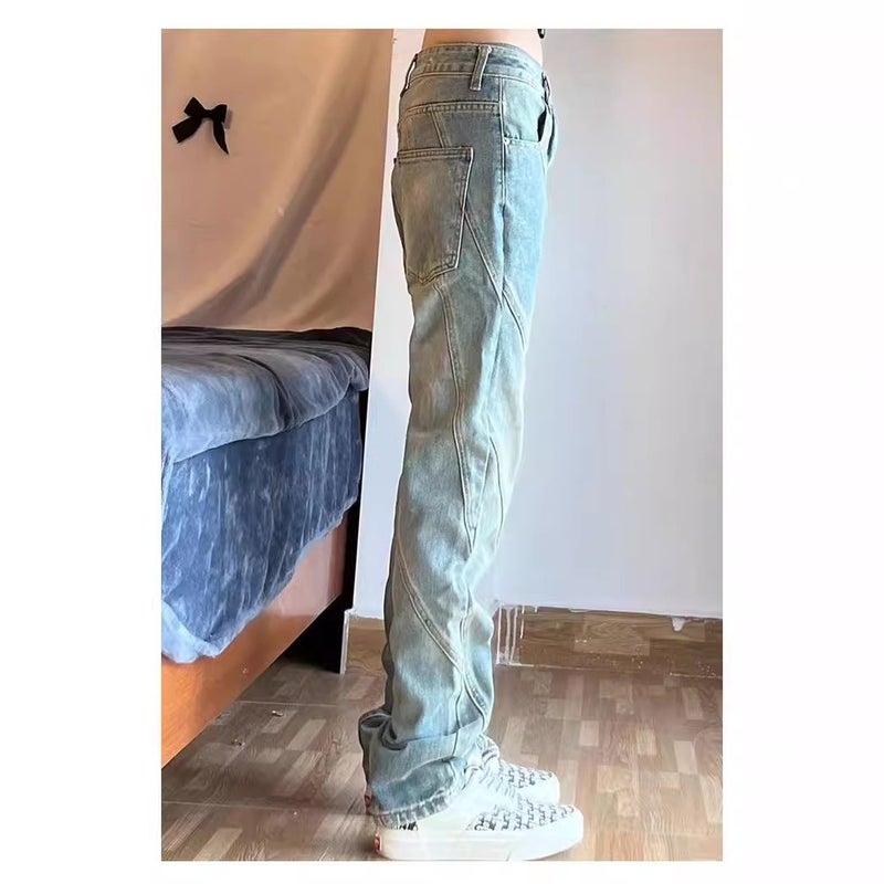 Unisex Classic Denim Jeans Loose Fit Daily Outdoor Wear - Image 5