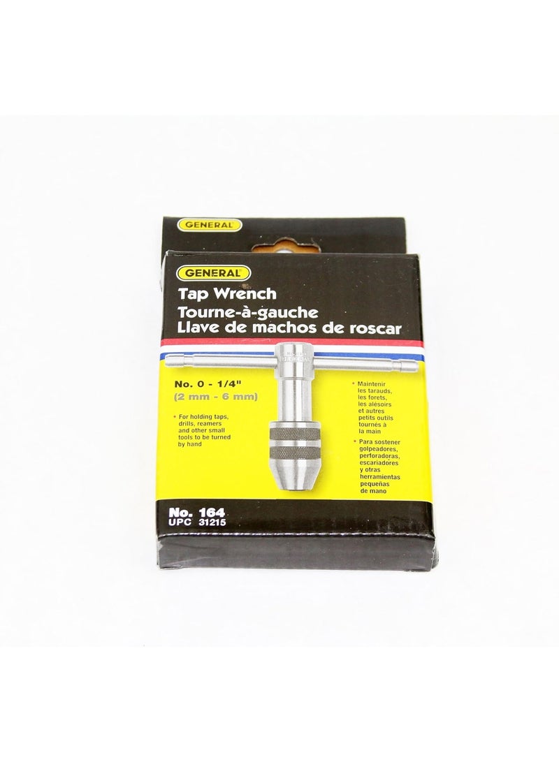 General Tools General Tools 164 Plain Tap Wrench, Capacity No. 0 to 1/4-Inch  - Image 2