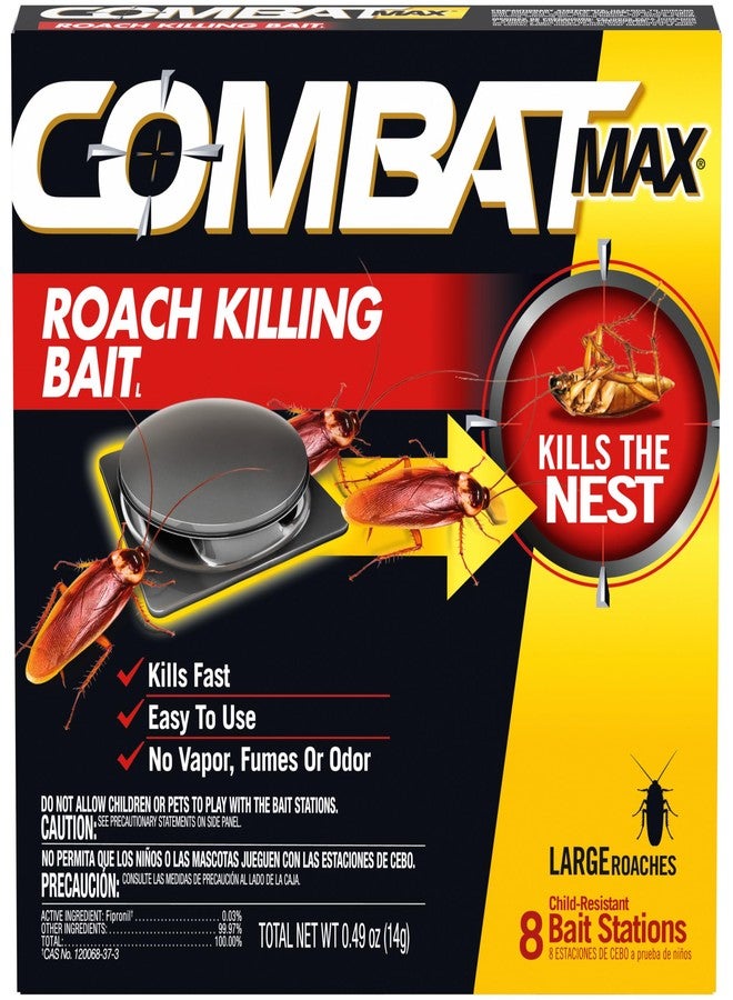 Combat Max Large Roach Killing Bait, 8 count (Pack of 1) - Image 1