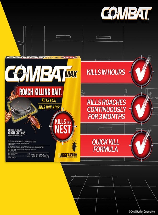 Combat Max Large Roach Killing Bait, 8 count (Pack of 1) - Image 2