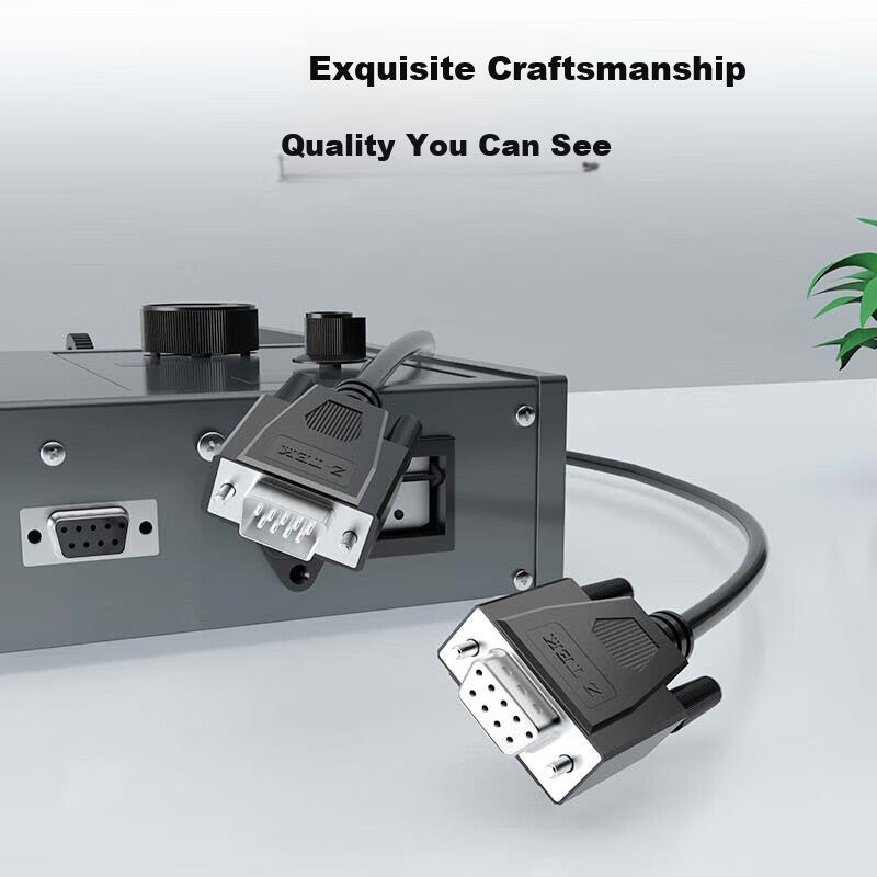 JD Jing Zao Z-TEK DB9 Serial Cable, RS232 Male to Female Straight Through Extension Cable, Suitable for Digital Machines, Bar Code Machines, DB Nine-Pin Connection Cable 10 Meters ZC309 - Image 4