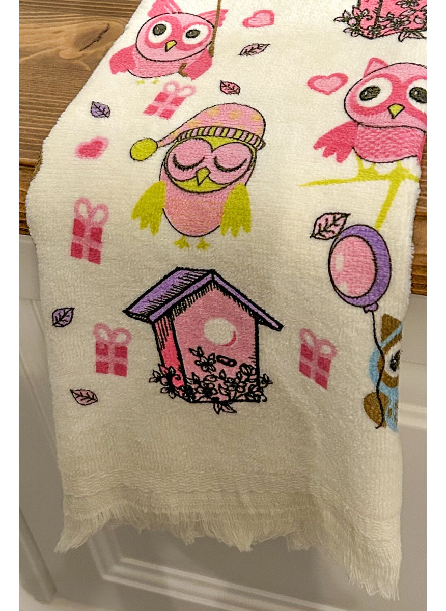 Cnr Garden Fringed Cotton Printed 100% Cotton 40X60 cm Hand Face Kitchen Towel Soft Patterned Water Absorbent Towel  - Image 2