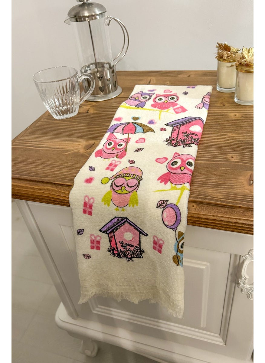 Cnr Garden Fringed Cotton Printed 100% Cotton 40X60 cm Hand Face Kitchen Towel Soft Patterned Water Absorbent Towel  - Image 1