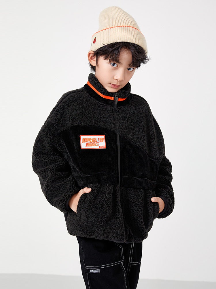 بالابالا جاكيت بصوف شيربا للأولاد - Image 1